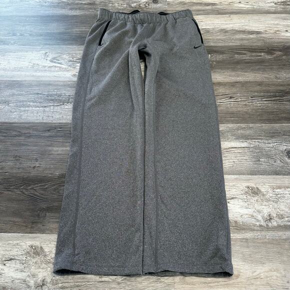 Nike Therma Fit All Time Training Gray Men M Mini Swoosh‎ Therma Fit Sweatpants - Picture 1 of 14